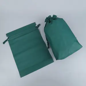 Custom Eco Friendly Drawstring Bag Hair Plastic Frosted Packaging Bags Poly Drawstring Packaging Bags For Clothes