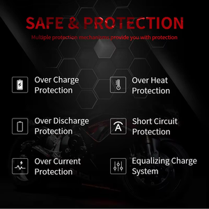 <span class=keywords><strong>Batterie</strong></span> de moto KUCHER 12,8 V 6 Ah LiFePO4, capacité réelle garantie, anti-fuite, démarrage facile pour YTX9-<span class=keywords><strong>BS</strong></span> YTX7A-<span class=keywords><strong>BS</strong></span> <span class=keywords><strong>YT12A</strong></span>-<span class=keywords><strong>BS</strong></span> - Product Image 5