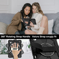 Étui de protection pour Huawei MatePad 11.5s 2024 2025 avec support rotatif à 360°, dragonne, bandoulière, porte-stylet, bicolore OEM ODM