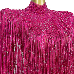 Sexy Vestido Largo de Fiesta con Borlas y Pedrería para Mujer, Ideal para Cumpleaños, Graduación o como Invitada de Boda, Atuendo para Festival o Discoteca, Vestido de Noche hasta el Suelo para Baile de Graduación - Product Image 6