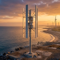 Éolienne à axe vertical autonome 220 V 2026 avec tension de sortie pour l'énergie libre