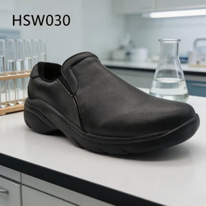 ZYF, Zapatos de Seguridad Antibacterianos Blancos/Negros de Fácil Acceso para Inspección de Medicamentos, Minimizan la Fatiga, Zapatos de Trabajo con Suela Antideslizante, Populares en EE. UU. HSW030 - Product Image 4