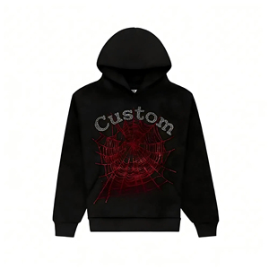 Felpa con Cappuccio Multicolore Solida Pesante 1.1 <span class=keywords><strong>Spider</strong></span> 555 per Streetwear Unisex Oversize di Alta Qualità, Produttore Personalizzato - Product Image 2