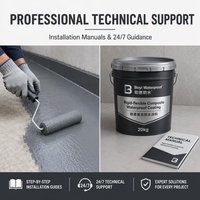 Revêtement composite flexible et rigide imperméable pour l'étanchéité des surfaces intérieures de balcon, cuisine et salle de bain