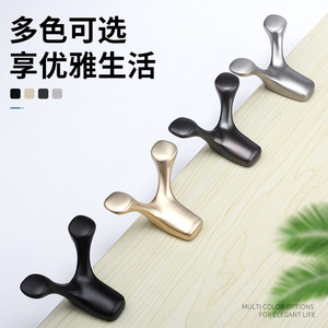 Zinc Alloy U-Shaped Wardrobe Hook Black Brushed Silver Pearl Gray <b>Gold</b> Wall Mounted Coat Hook For <b>Clothes</b> Hanging Modern - Product Image 3
