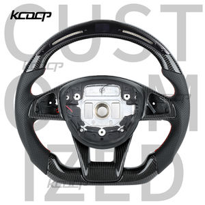 Volant LED en fibre de carbone personnalisé pour Benz W205 C260 <span class=keywords><strong>C300</strong></span> W204 GLA GLC E63 S63 G500 GLE GLS G65 GT C200 - Product Image 1