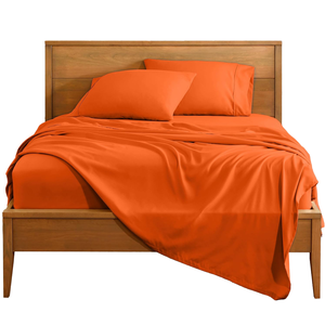 <b>King</b> <b>Size</b> 100% Cotton 4-Piece <b>Bed</b> <b>Sheet</b> <b>Set</b> Soft Cooling Hotel Home 300tc Thread Count Breathable Flat Fitted <b>Sheets</b> Deep Pocket - Product Image 1