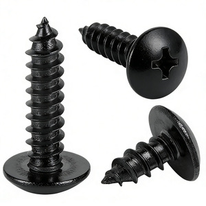 Tornillos Autorroscantes Phillips de Cabeza Plana Negros Jinhongying, M3 M4 M5 M6, Acero al Carbono Grado 4.8, para Uso en Construcción - Product Image 2