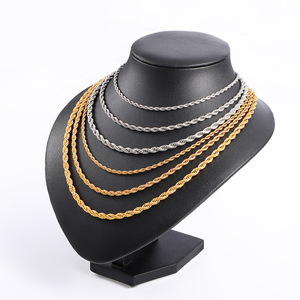 Kalung liontin foto kristal Semua berlian, Kalung Hiphop Punk perunggu untuk teman dan keluarga - Product Image 6