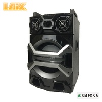 Laix SS-9 10 Zoll Indoor Aktivlautsprecher BT 80W Woofer Bass Audiosystem Holzgehäuse LED-Lichtpanel Aktiver Bühnenlautsprecher