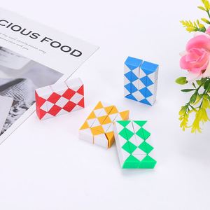 ลูกบาศก์มายากล 24 ชิ้นสำหรับเด็ก ของเล่นพัฒนาสมองแบบพับได้ สร้างสรรค์และเปลี่ยนรูปได้ สำหรับนักเรียน - Product Image 6