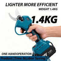 Sécateurs sans fil professionnels 21V avec écran LCD numérique (compatible avec la batterie Makita)