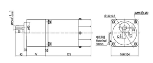 <span class=keywords><strong>Motor</strong></span> de Corriente Alterna de Tecnología Avanzada, Monofásico, 220V, 200W, Velocidad Constante, con Caja de Reducción, Eje de Salida de 15mm - Product Image 2