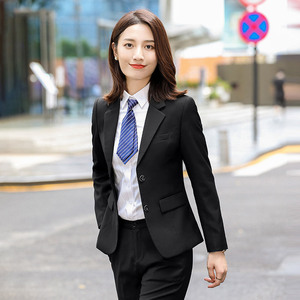 Nuevo Conjunto de Traje de Negocios de Manga Larga y Pantalones Casuales para Mujer, Ideal para Empresas de Telecomunicaciones y Telefonía Móvil - Product Image 5