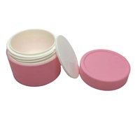 ODM Fournisseur ODM Usine RUIPACK OEM OEM Pot en plastique PP cosmétique vide mat givré rose transparent 60g 100g