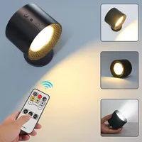Lampe murale LED USB rechargeable, portable, tactile et réglable, veilleuse magnétique pour armoire, idéale pour la lecture au chevet et le salon