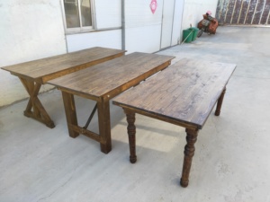 Étagères <span class=keywords><strong>pliantes</strong></span> en vinyle de ferme, de couleur Antique pour arrière-cour, réception de mariage à manger - Product Image 5
