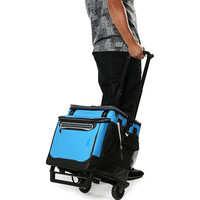 Sac isotherme à roulettes à grande capacité personnalisé pour pique-nique sac de glace isotherme pliable en profondeur avec roulettes pour une fête en plein air
