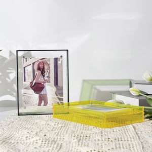 صندوق شفاف ، حامل صور من البلاستيك ، حامل عرض صور داخلي للمكتب والمنزل ، ديكور سطح المكتب - Product Image 6