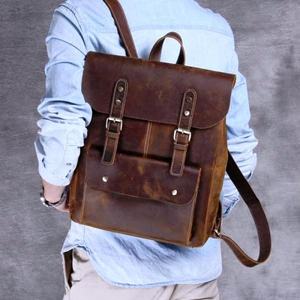 Genuine <b>Leather</b> Fashionable Top Grade Travel & School <b>Backpack</b> with Custom Logo Option - Product Image 5