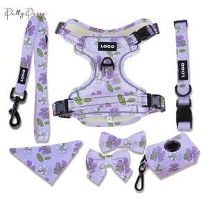 Multi-color Striped Fashion Customizable Nylon Pet <b>Harness</b>-Adjustable Breathable Durable & Comfortable - Product Image 1