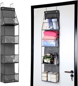 Over the Door Hanging Behind the Door Organizer with Clear <b>Plastic</b> <b>Pockets</b> for Bedrooms Closets Bathrooms - Product Image 3