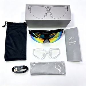 Nouvelles Lunettes Intelligentes IA Q02 ULTRA 2026 avec Caméra 800W, Transfert WiFi, Appels Bluetooth, Lecture Musicale et IA Portable en Temps Réel - Product Image 1