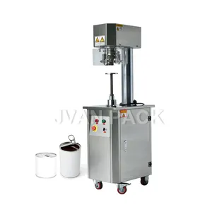 Máquina de selagem elétrica para latas de leite FLV-160 semiautomática vertical para conservas de alimentos e cerveja, lata de alumínio
