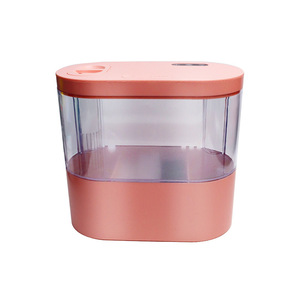 USB 전원 자체 청소 데스크탑 수족관 LED 조명 필터 펌프 낮은 유지 보수 사무실 책상 거실 용 Betta 어항 - Product Image 1