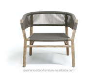 Mobilier d'extérieur en osier, chaise de loisirs, cadre en Aluminium, couleur bois, piscine, plage, bistrot français, chaises en rotin