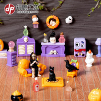 Ensemble de meubles pour maison de poupée Dp Halloween, mini décorations en résine pour enfants, jouets à partir de 8 ans