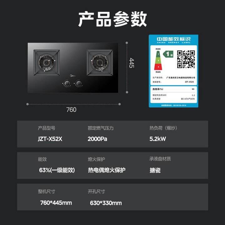 [แก๊สธรรมชาติ 5.2KW] JZT-X52X