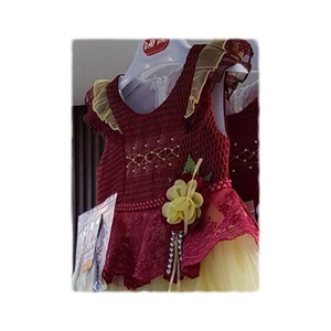 Bé Frock Thiết Kế Mehron Cơ Thể Frock/Bé Bông Váy Cô Gái Đảng Dresses Hoa Wedding Dress - Product Image 5