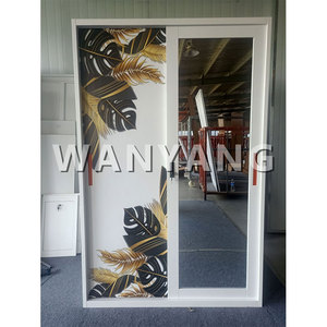 Armoire de rangement en acier pour la maison Almirah Mirrored Slide 2 doubles portes en métal Armoire Meubles de chambre à coucher - Product Image 3