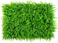 Panneau de haie artificielle en buis pour mur végétal, 12 pièces 20''x20'', résistant aux UV, design mural en herbe artificielle verte