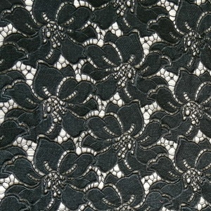 Tela de encaje de cordón personalizado, precio competitivo, guipur, encaje negro para vestidos de fiesta de boda, <span class=keywords><strong>ropa</strong></span>, encaje francés - Product Image 4
