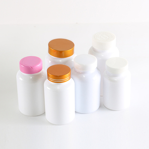 CRC Lid Customized Capsule Bottle Pharmaceutical Packaging PET <b>Plastic</b> Bottle Pill <b>Jar</b> For Health Product With Metal Screw Cap - Product Image 2