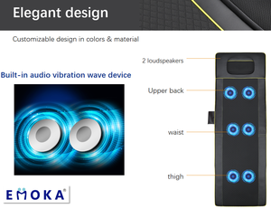 Vibrador eléctrico de cuerpo completo, función de terapia, calor, cama de masaje cómoda, colchón con música de audio - Product Image 5
