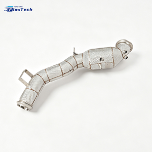 Downpipe SS304 avec bouclier thermique pour Mercedes-AMG W206 C43 C63 2.0T M139 – Catalyseur sport haute performance 200 cellules à montage direct - Product Image 6