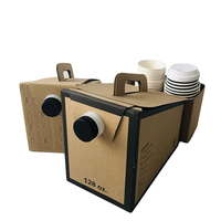 En gros Offres Spéciales créatif Personnalisé imprimé logo coloré avec poignée et sac d'eau un ensemble stock 1L 3l distributeur boîte à café sac
