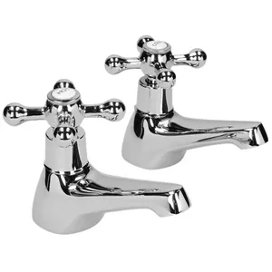 No.DB033 BASIN TAPS, BATHROOM BASIN TAPS, HOT AND COLD BATHROOM TAPS UK BATHROOM TAPS