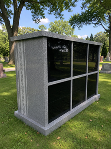 Columbario de granito de 48 nichos con puertas dobles para cementerio - Product Image 5