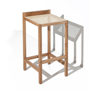 Contemporary Ergonomic Ottoman with Modern Wooden Top and Iron Leg Versatile Space-Saving <b>Stool</b> for Living Room or Office - Product Image 5