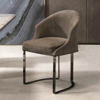 Chaise de salle à manger de luxe en velours avec dossier en forme de seau, base en acier inoxydable doré, chaise rembourrée sur mesure pour salle à manger, maison, meubles d'intérieur
