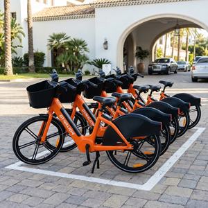 Bicicletas Antirrobo para Compartir con Batería Intercambiable, <span class=keywords><strong>Bicicleta</strong></span> Eléctrica de Alquiler Comercial para Complejos Turísticos - Product Image 2