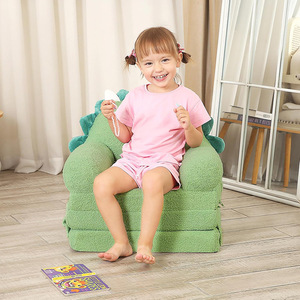 <b>Children's</b> Dinosaur <b>Chair</b> Green Foam <b>Reclining</b> Seat For Kids Bedroom Living Room - Product Image 4
