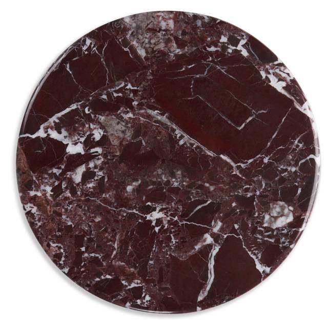 Lifepursue Luxury Italian Rosso Levanto Natural Red Marble Coffee Table Top