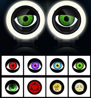 TCYATO Phares LED de Voiture 3,5 Pouces Modifiés, Feux Anti-Brouillard Avant Dynamiques, Yeux d'Ange et Yeux de Diable, 82 Modes, Contrôle par Application, pour Voitures