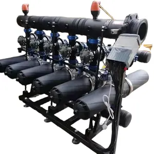 100 micron 8 "HPDE pipeline 4 pollici * 5 unità H tipo sistema di filtro a disco per il trattamento delle acque sotterranee