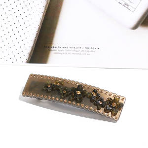 Acetato di cellulosa barrette della clip di capelli con il fiore dei capelli delle donne accessorio di moda popolare clip di capelli francese barrette <span class=keywords><strong>per</strong></span> le <span class=keywords><strong>bambine</strong></span> - Product Image 2